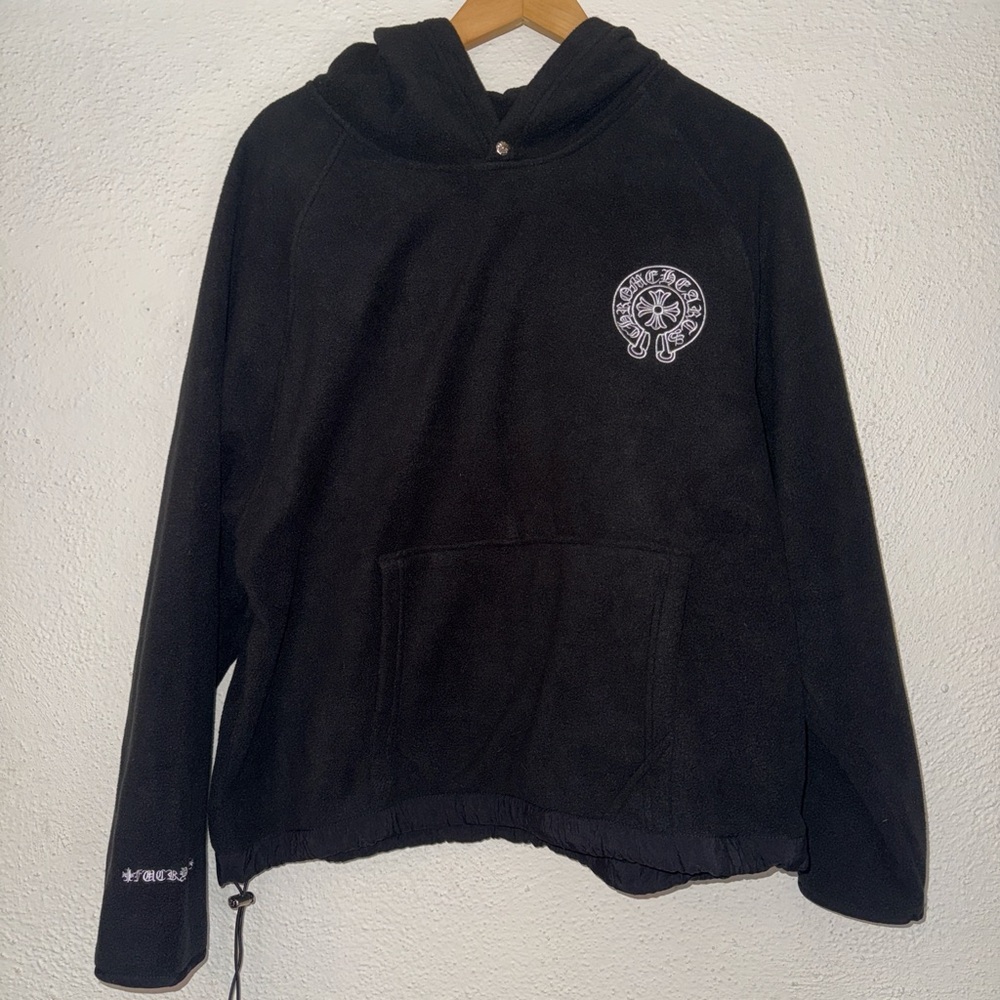 Chrome Hearts Men's Zip Up Sweater - Classic Black